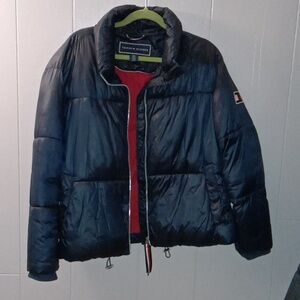 Tommy Hilfiger Womens Navy Puffer Jacket